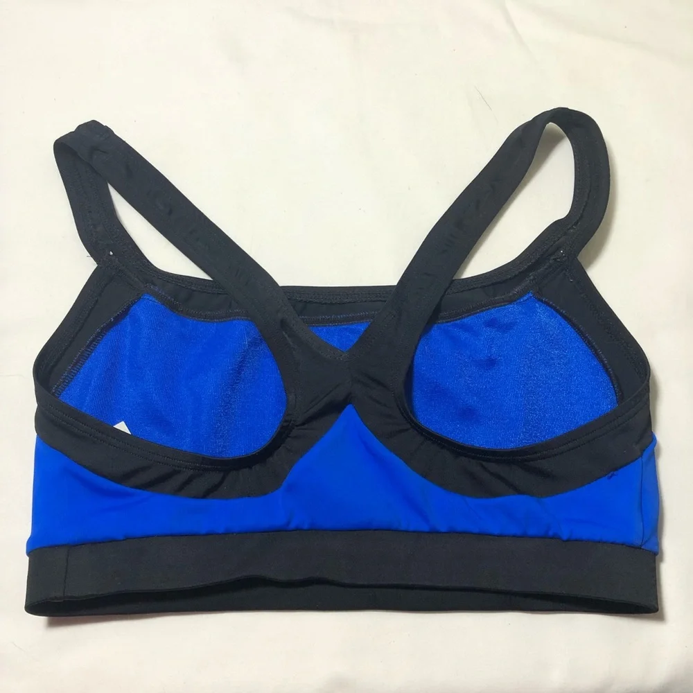 SPEEDO. Blue/Black Women’s Sport Bras Sz 10‎